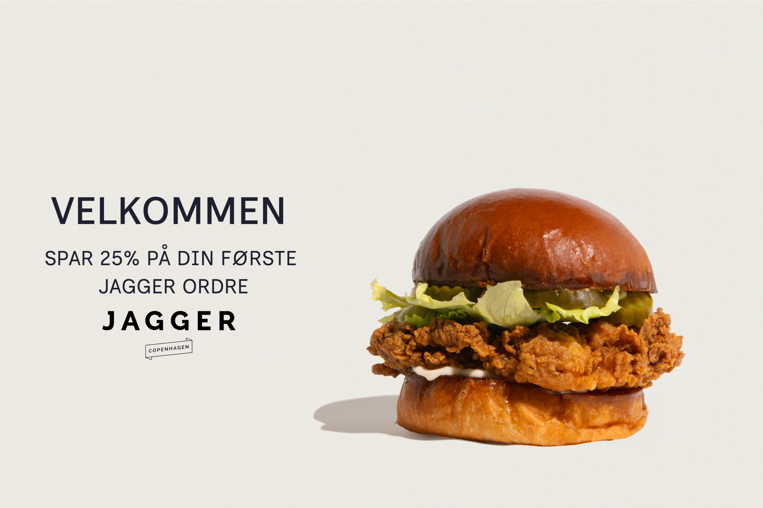 Velkomstvoucher JAGGER, 25 %